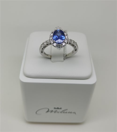 Anello Miluna Donna in Oro Zaffiro 1.45 Ct LID4254 - LID4254